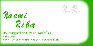 noemi riba business card